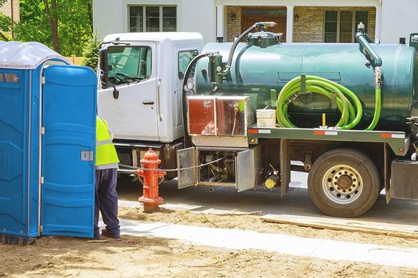 workers at Shelby Porta Potty Rental